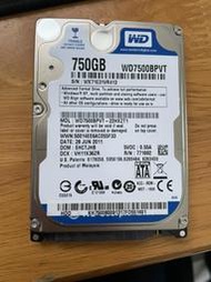 WD 威騰 WD7500BPVT 2.5吋 硬碟 SATA 筆電硬碟 NB HD 750G SATA2 內接