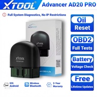 XTOOL AD20PRO OBD2 Scanner for Car All System Diagnostic Tool Via ADVENCER APP OIL Reset Code Reader
