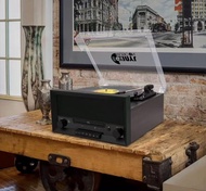 全新日本黑膠唱片機老式留聲機收音機LP電唱機CD專輯USB播放美式音響防塵蓋多功能電唱機cd黑膠播放功能一體機送禮好物推薦