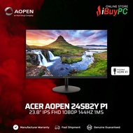 ACER AOPEN 24SB2Y P1 23.8" IPS FHD 1080P 144Hz 1ms Gaming Monitor