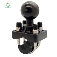 【hzswankgd3.sg】Double U-Bolt Motorcycle Bike Handlebar Rail Mount Base with 1.5 Inch Ball for Gopro Camera for Garmin for Sony