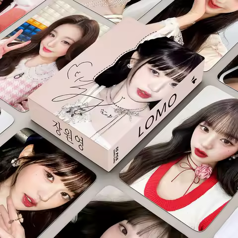 50 Pcs/Set Korean Jang Wonyoung Lomo Card Star Character HD Photocard Collection Cards Cosply Gift