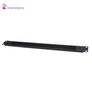 [Menolana] 1U 19" Rack Mount Network Brush Tidy Panel
