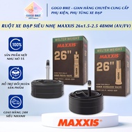 [GoGo Bike] MAXXIS Ultralight Bicycle Inner Tube 26x1.5-2.5 AV/FV 48mm (26in)