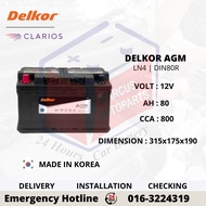 DELKOR AGM DIN80R CAR BATTERY | HYUNDAI STARIA