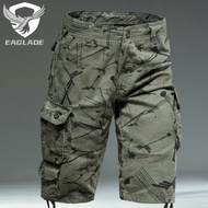 EAGLADE Casual Cargo Shorts Men in Green