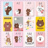 Line Brown Bear Choco Cony Rabbit Sally Chick Ezlink Card Sticker