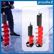 [Prasku2] Ice Drill Auger Aluminum Alloy Ice Auger Metal Fishing Drill Burrowing Tool Sturdy Energy 
