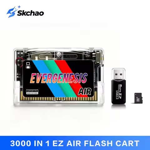 3000 in 1 AIR Flash Cart for GBA GBA SP NDS GBM NDSL 960Mb NORFLASH RTC Cheat Rumble Link 32GB TF Ad