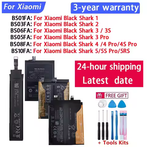 2026 Years Fast Shipping Battery For Xiaomi Black Shark 5 2 1 For BS06FA For Black Shark 3 3S 4 BS10