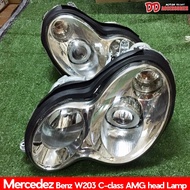 ไฟหน้า W203 c class 1996 1997 1998 1999 ตาถั่ว ลาย AMG ของใหม่ eagle eye