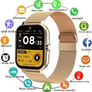 นาฬิกาออกกำลังกายกีฬาสำหรับผู้หญิงสำหรับผู้ชาย, สมาร์ทวอท์ชใหม่นาฬิกาบลูทูธหน้าจอสัมผัสแบบเต็มรูปแบบนาฬิกาข้อมือ smartwatch Digital สำหรับ iOS Android