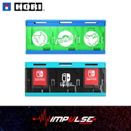 Hori NSW Nintendo Switch Push Game Card Case - 6 Slot (Neon Blue, Pokemon)