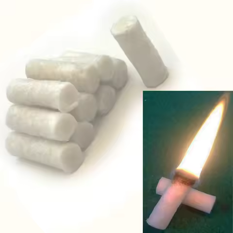 20Pcs Outdoor Mini Portable Fire Starter Camping Survival Practical Waterproof Props Cotton Core Fir