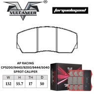 VULCANEER AP RACING CP5200/9440/9200/9444/5040 SPORT CALIPER  BRAKE PAD 24104UG