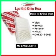 Air conditioner air filter for Vios, Inova, Fortuner, Hilux 2016-2020 code 87139-58010
