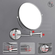 Songhao Bathroom Punch-Free Cosmetic Mirror Wall Hanging Wall Sticker Hotel Beauty Double Mirror Retractable Folding Cosmetic Room Enlarged