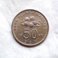 099 -  koin kuno malaysia 50 sen thn 2000