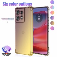 For Moto G75 G85 Shockproof Gradient Airbag TPU Case For Motorola Moto G75 G85 G35 G55 5G Soft Silic