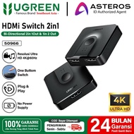 UGREEN HDMI Switch 2-in-1 Splitter Switcher HDMi Out Bi Directional 2 Port 4K KVM Switch