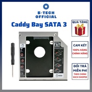 Hard Drive Caddy Bay SATA 3 9.5mm / 12.7mm Install Second Hard Drive for Laptop - BTech