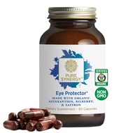PURE SYNERGY Eye Protector | 100% Natural, Vegan Eye Health Supplement | with Organic Astaxanthin, L