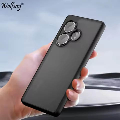 Matte Transparent Phone Case For Realme GT 6T Case Full Edge Matte PC Back Cover For Realme GT 6T Ca