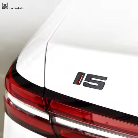 ABS Silver Black Car Sticker For i5 eDrive35L eDrive40L M60 Replaced Rear Trunk Label Badge Letters 