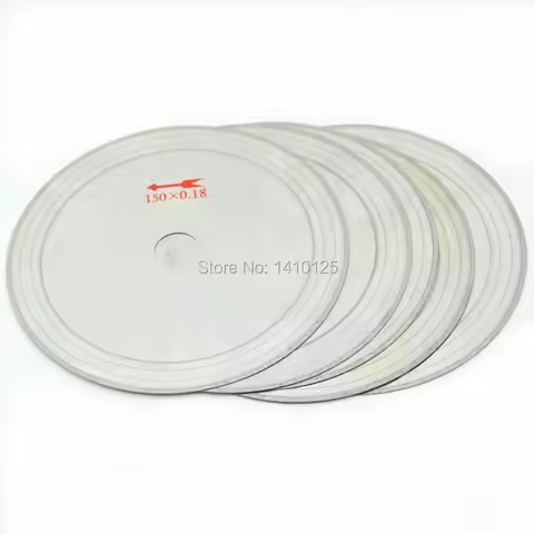 5Pcs 6" inch Diamond Lapidary Saw Blade Super-Thin Rim 0.43mm Arbor Hole 20mm Cutting Disc Jewelry T