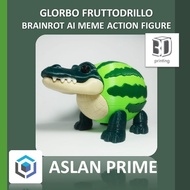 GLORBO FRUTTODRILLO ARTICULATED ACTION FIGURE 3D Print Toy Toys Toys Viral Brainrot Anomali Anomaly 