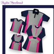 Sedondon Keluarga Nour - Grey | Tshirt Cotton Comfy Wear Tshirt Muslimah / Blouse Muslimah / Nursing