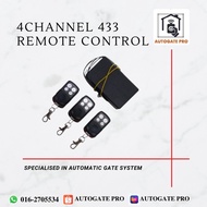 AUTOGATE :: REMOTE CONTROL MODEL (FULL SET) 4CH 433
