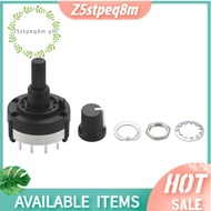3P4T 3 Pole 4 Position Single  Band  Rotary Switch w Knob