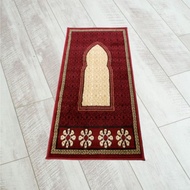 Thick Maroon Prayer Rug 60x120 Premium