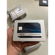 Crucial SSD Hard Drive 120gb, 250gb, 500gb, 1T SATA III 2.5-inch disassembled product.