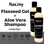 Flaxmy Flaxseed Hair Gel & Aloe Vera Hair Shampoo (COMBO PACK)