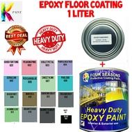 EPOXY FLOOR PAINT / CAT EPOXY LANTAI /  1L  / Mici EPOXY / Heavy Duty Protection / CERAMIC TILE CEMENT