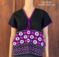 เสื้อกะเหรี่ยง เสื้อผ้าพื้นเมือง ชุดเดช ผ้าถุงกะเหรี่ยง กระโปรง Karen shirt ผ้าซิ่น เสื้อแฮนร์เมด เส