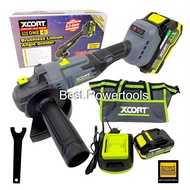 (SERIES 9)XCORTเครื่องเจียร์บลัสเลสไร้สาย แบตเตอรี่ 21V 4000 mAh ลูกหมูแบตเตอรี่ ขนาด 5 นิ้ว ปรับระด