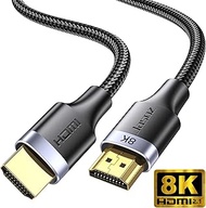 KAGO 8K HDMI Cable 2.1 16FT, 48Gbps Ultra High Speed Braided HDMI Cord 8K@60Hz 4K@120Hz, eARC HDR10 HDCP 2.2&amp;2.3, HDMI Cable Compatible with PS5/Xbox Series X/Roku TV/HDTV/Blu-ray, Black