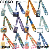 CUCKO Art Lanyard Keys Accessories Keys Chain Neck Straps Van Gogh Mobile Phone Straps