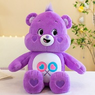 27Cm MINISO Carebear Rainbow Bear Cartoon Plush Doll Super Soft And Soothing Sleeping Doll Surprise 