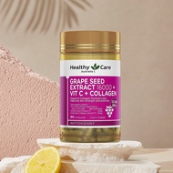 HealthyCare Australia Imported Grape Seed Vitamin C Collagen 90 Capsules Brightening Health Care2025