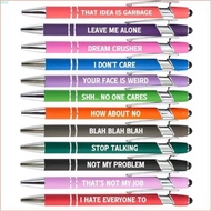 Chua Funny Pens Fun Pen Funny and Inspirational Copywriting Pen Set Black Touchmonitor Ballpoint Pen