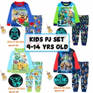 Cuddle Me 9-14 Years Old Kids Pyjamas / Glow in the Dark Children Sleepwear / Kids Pajamas Set