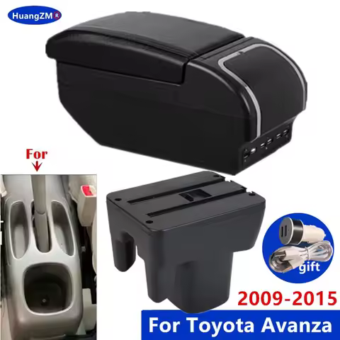 For TOYOTA AVANZA 2009-2015 Armrest box For Toyota Avanza Armrest box Center Storage Box Internal Re