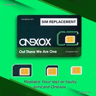 ONEXOX SIM REPLACEMENT XOX SIM REPLACEMEMT XOX SIM CARD