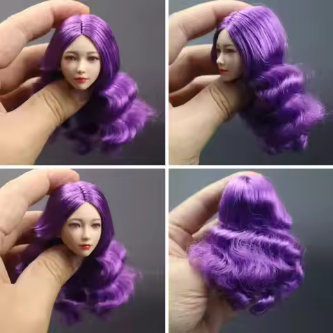 Magnetic Hair Model for I8TOYS Figures 1:6 Scale Female Soldier Wig for Head Collection Multiple Col