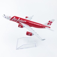 QiaoFan NEW Air Asia X A340  16cm model airplane kits child Birthday gift toys plane models