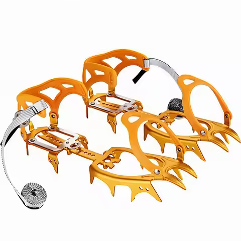 New BRS- S1 S1A S3 14 Teeth Claws Crampons Shoes Ice Crampons Snow Non slip Cover Gripper Manganese 